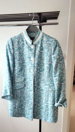 FORESTA Longblazer türkis weiss Gr. 42 Olivia neuwertig