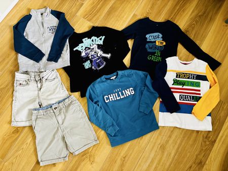 Jungen Kleiderpaket, Grösse 140, 7-teilig, Sommer