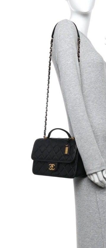 Chanel Borse da donna: Chanel Black Caviar 22K Top Handle Flap – Usato da Rüschlikon venduto da Wurmsibach 7