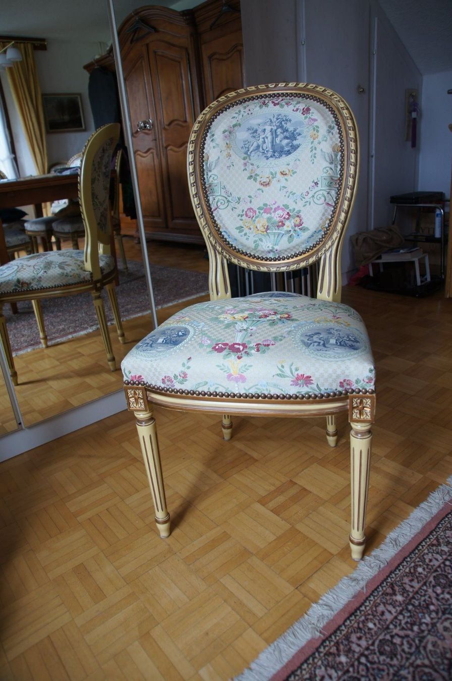 Sedie: Stuhl Louis XVI mit Engelmotive – Usato da Holderbank AG venduto da Gute-Artikel