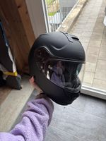 Moto Eleven Motorradhelm, schwarz, Grösse M (57/58 cm)