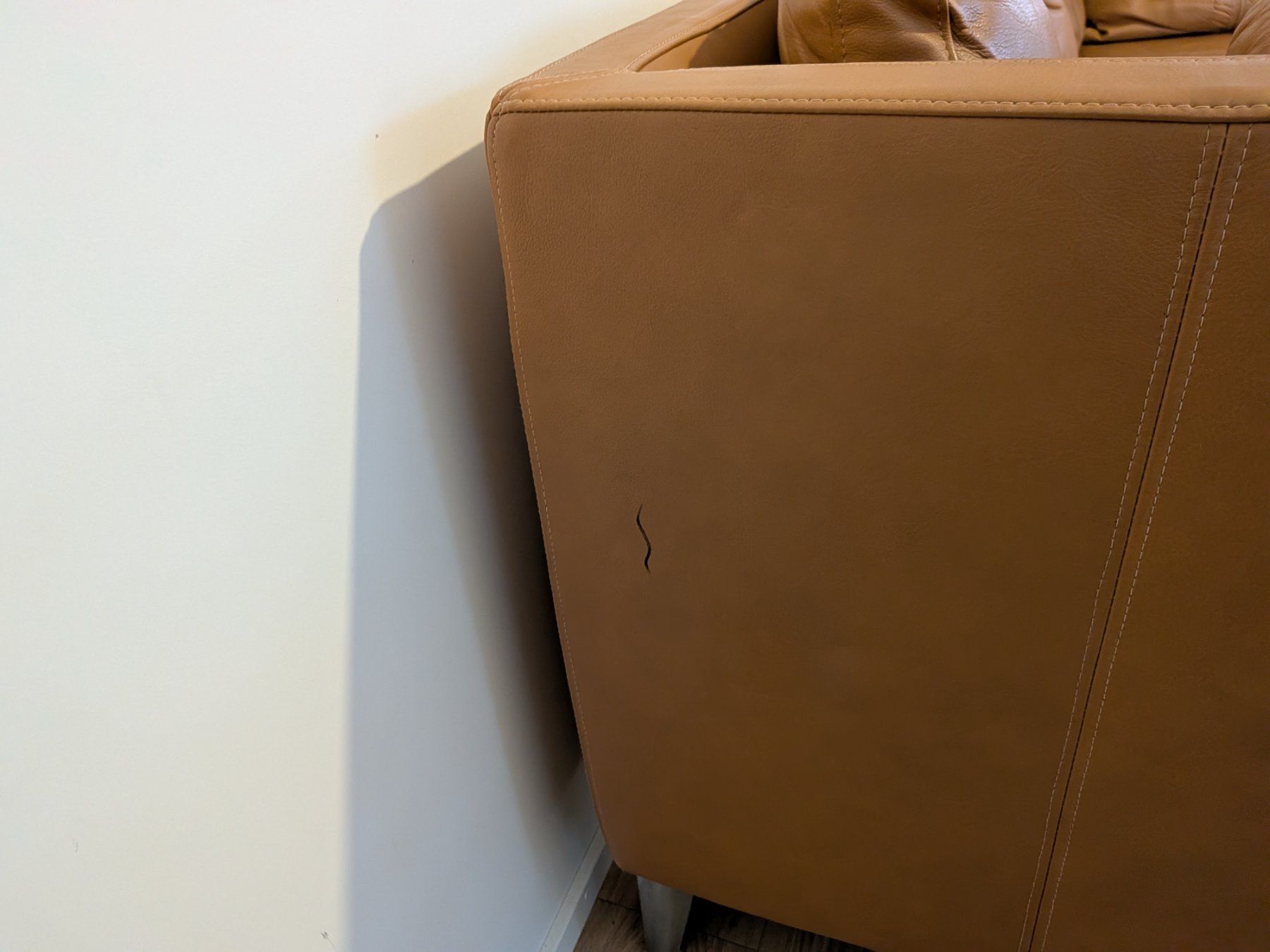 Ikea Divani: Ikea Stockholm Echtes Leder Sofa 3-Sitzer Hellbraun – Usato da Adliswil venduto da agn_lt5j 3
