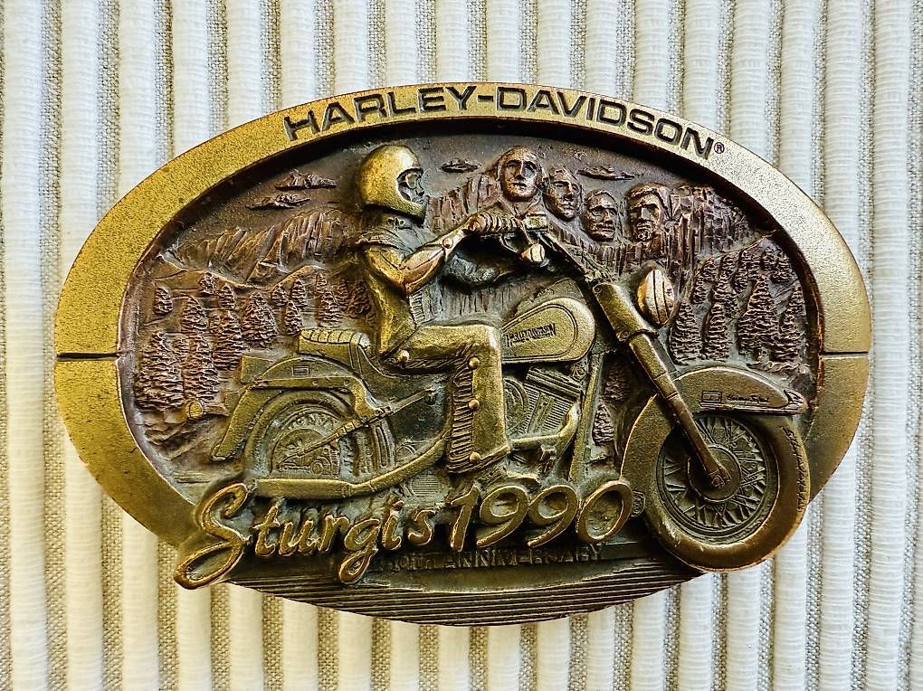 Fibbie per cinture: Harley-Davidson Gürtelschnalle Vintage  – Usato da Mettlen venduto da Bootsbau0
