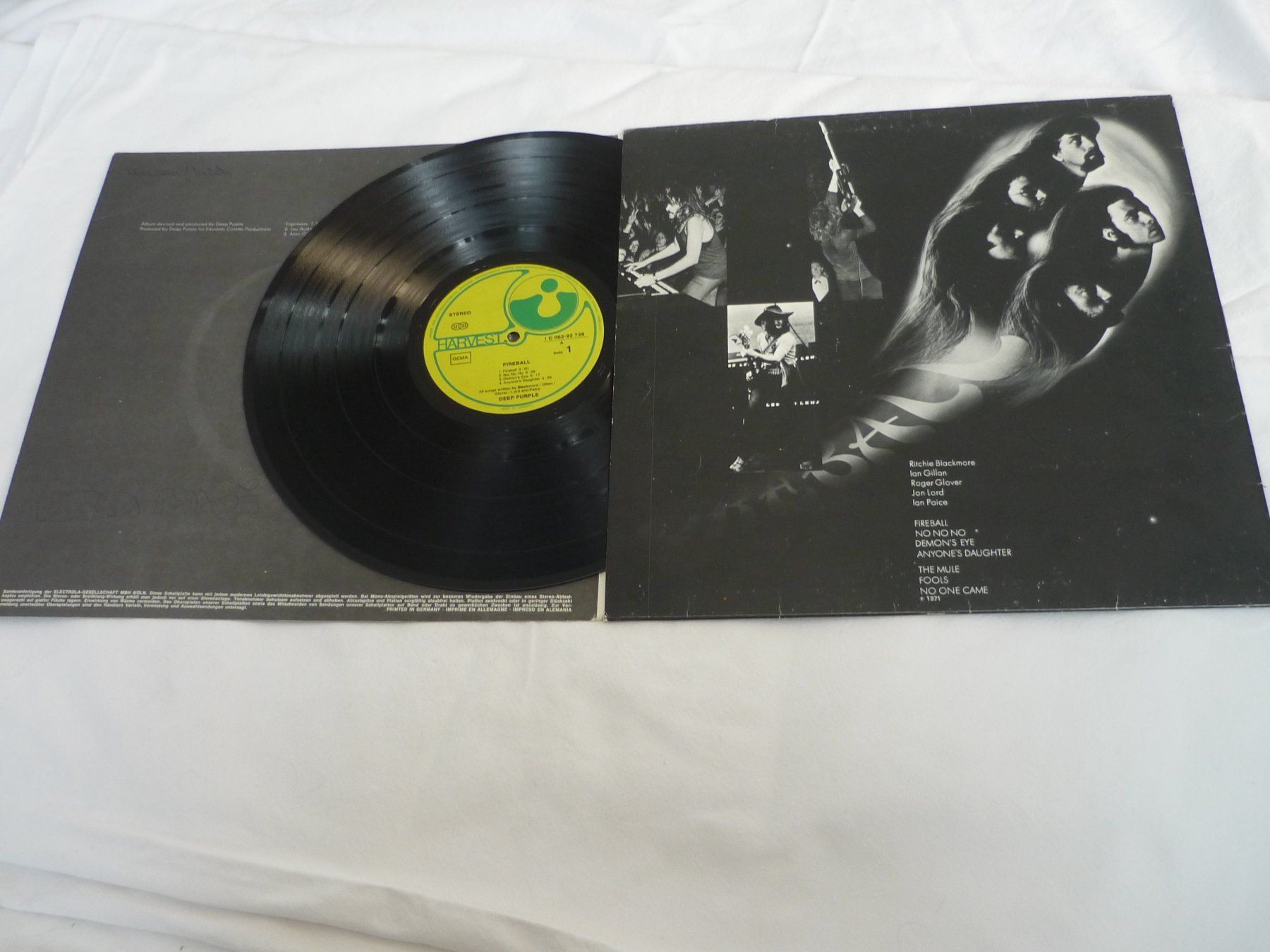 Schallplatten: Vinyl - Deep Purple - Fireball - Harvest Germany – Gebraucht aus Beringen von Flatretriever 1