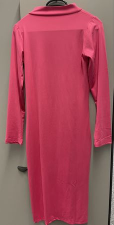 Pinkes Kleid mit langen Ärmeln, Grösse M, Neu