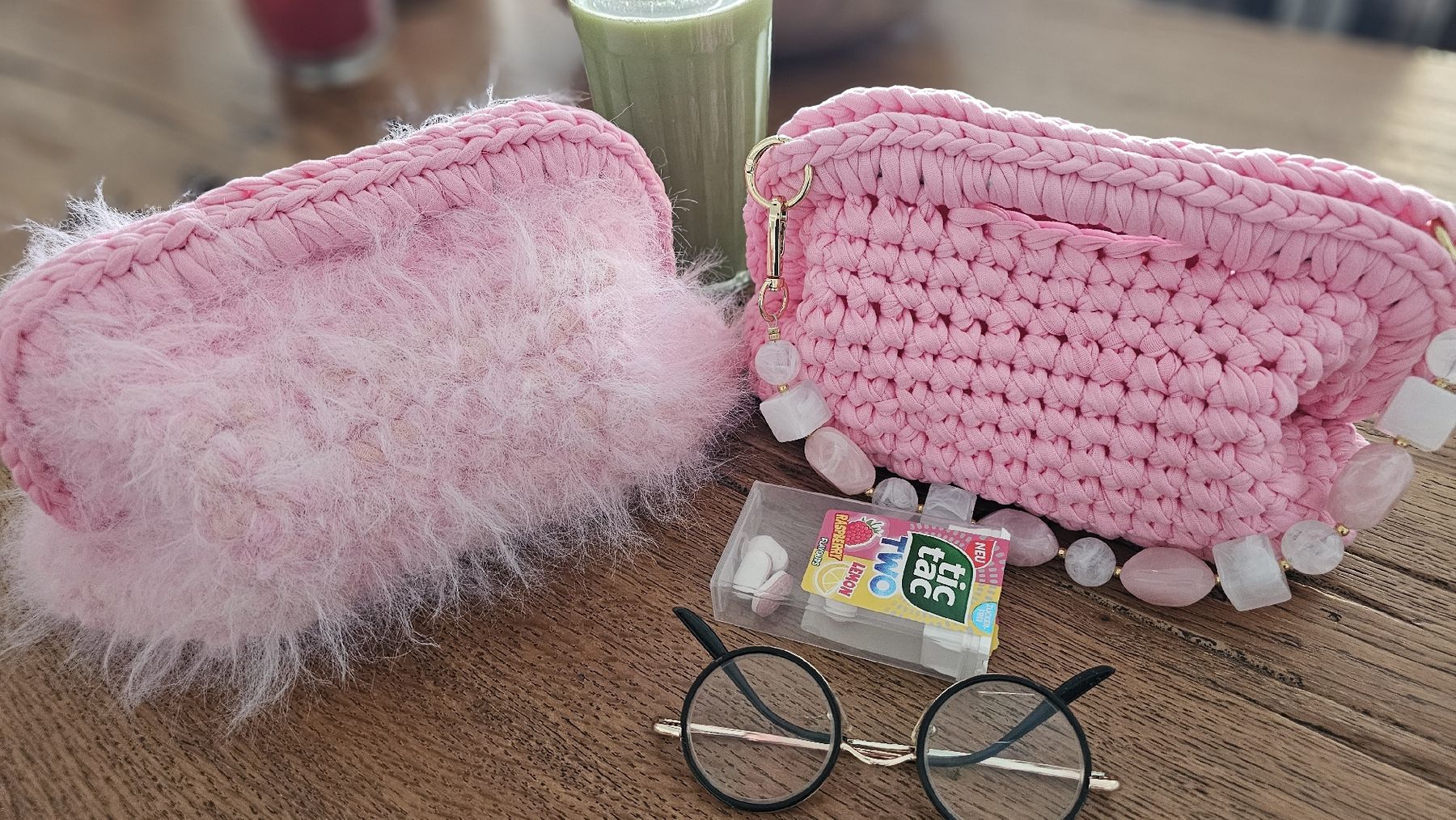 Borse & Zaini: Rosa Clutch Handttasche trendy – Nuovo e nell'imballaggio originale da Fehraltorf venduto da lisam16 5