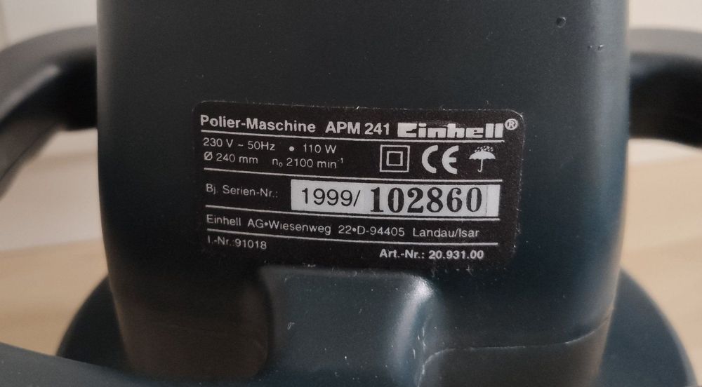 Poliermaschine Einhell APM241 | Kaufen auf Ricardo