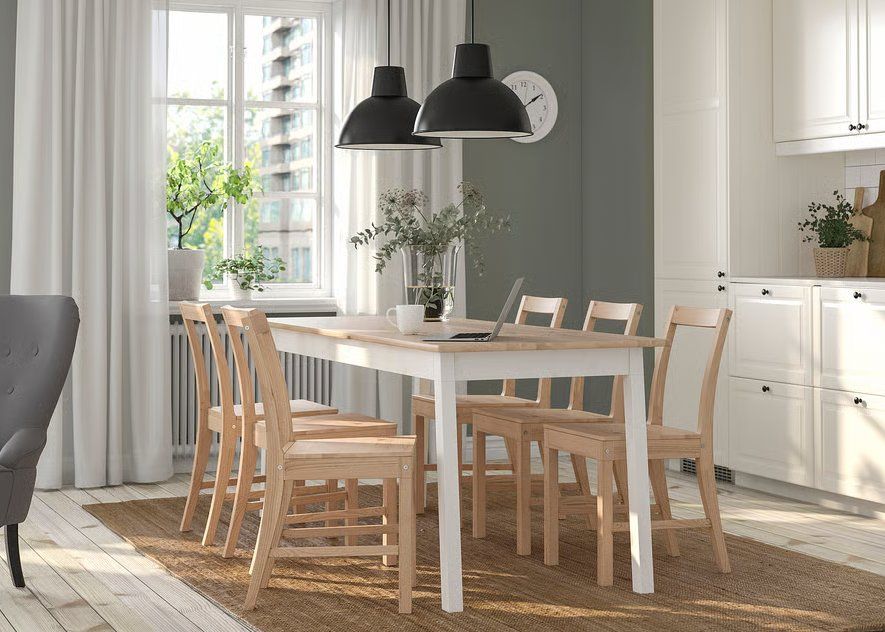 Ikea Tavoli: IKEA Tisch 185cm Pinntorp hellbraun und weiss – Usato da Zürich venduto da janacontin 1