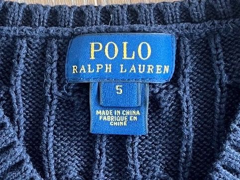 Ralph Lauren Camicie, T-shirt & Polo: RALPH LAUREN SUPER JOLI SWEATER VESTE/ PULL T 5ans – Usato da Puplinge venduto da Amazekids 2