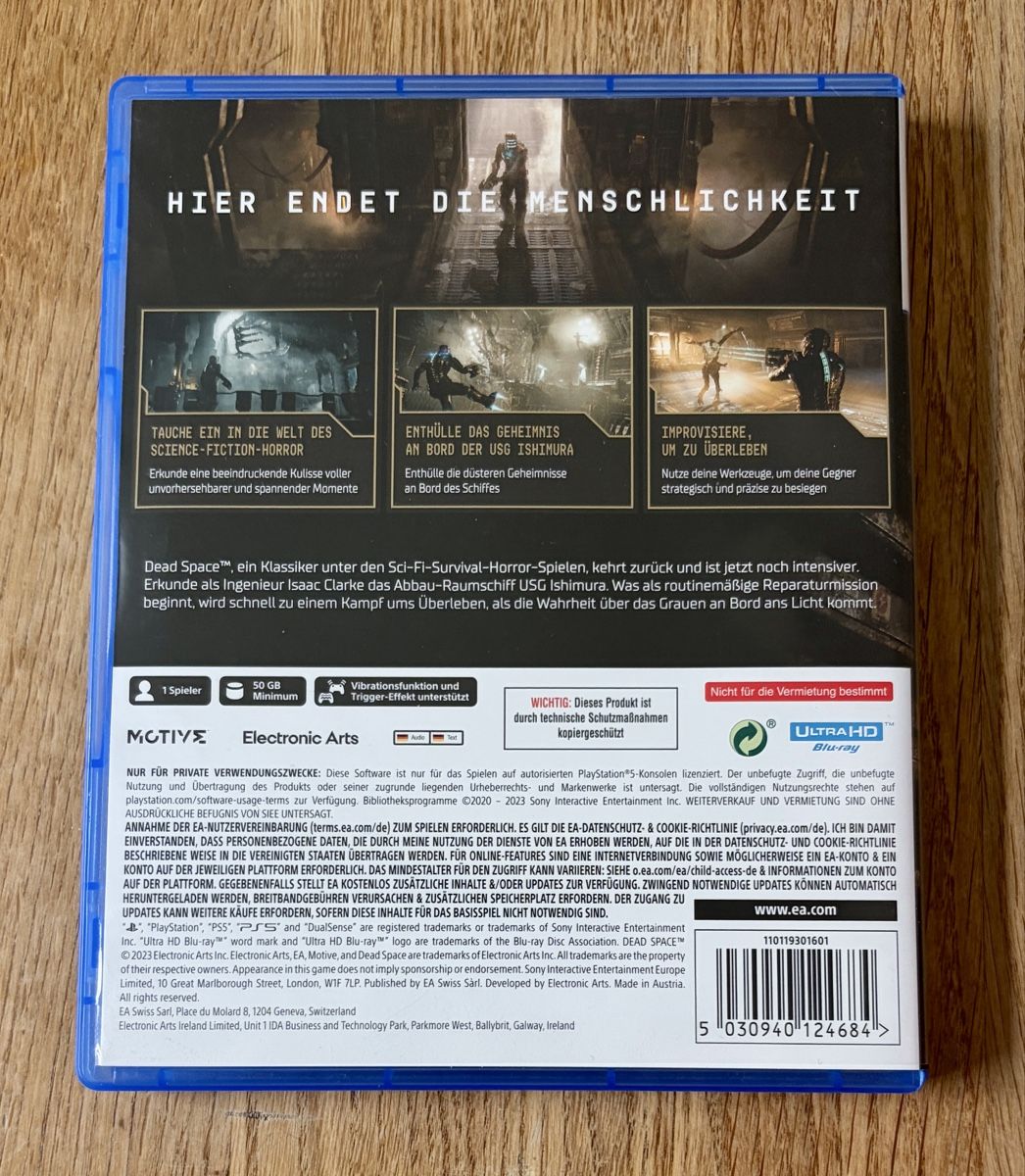 Spiele: PS5 Spiel - Dead Space - Playstation 5 – Gebraucht aus St. Gallen von Retro-Kid 2