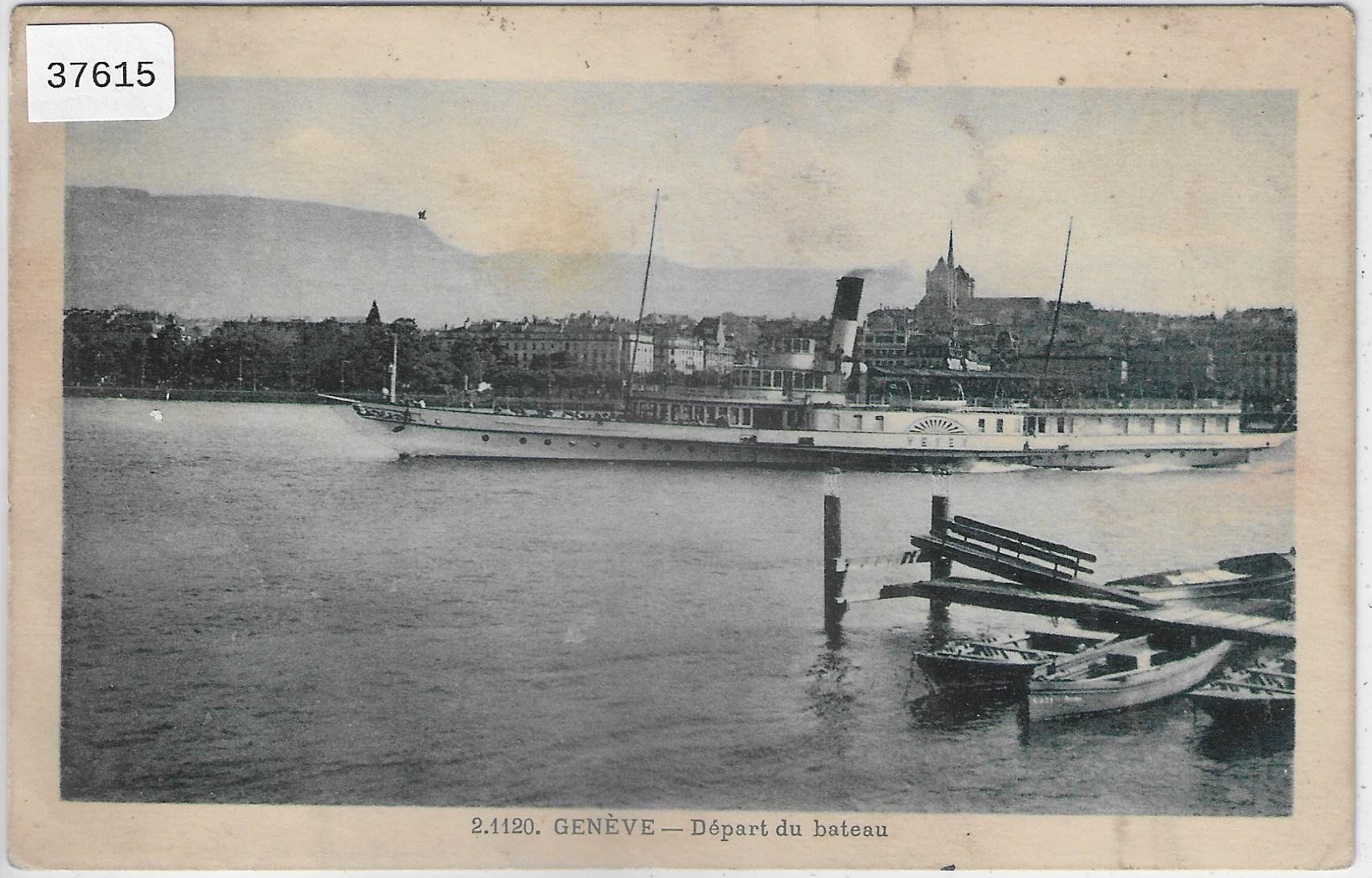 Cartoline postali: Geneve - Depart du bateau "Vevey" Dampfschiff – Usato da Ettingen venduto da Kartenplanet