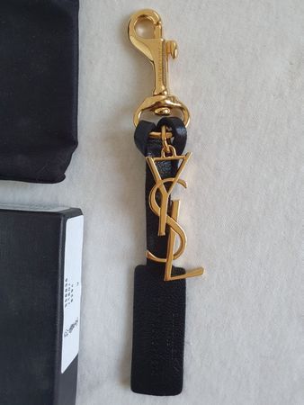 YSL Yves Saint Laurent Schlüssel Taschen Anhänger Logo