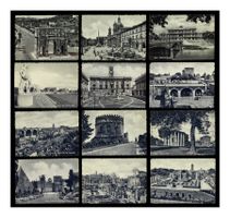 ROMA - 1935-45 "Panorama Monuments/Édifices" Lot de 12x C.P.
