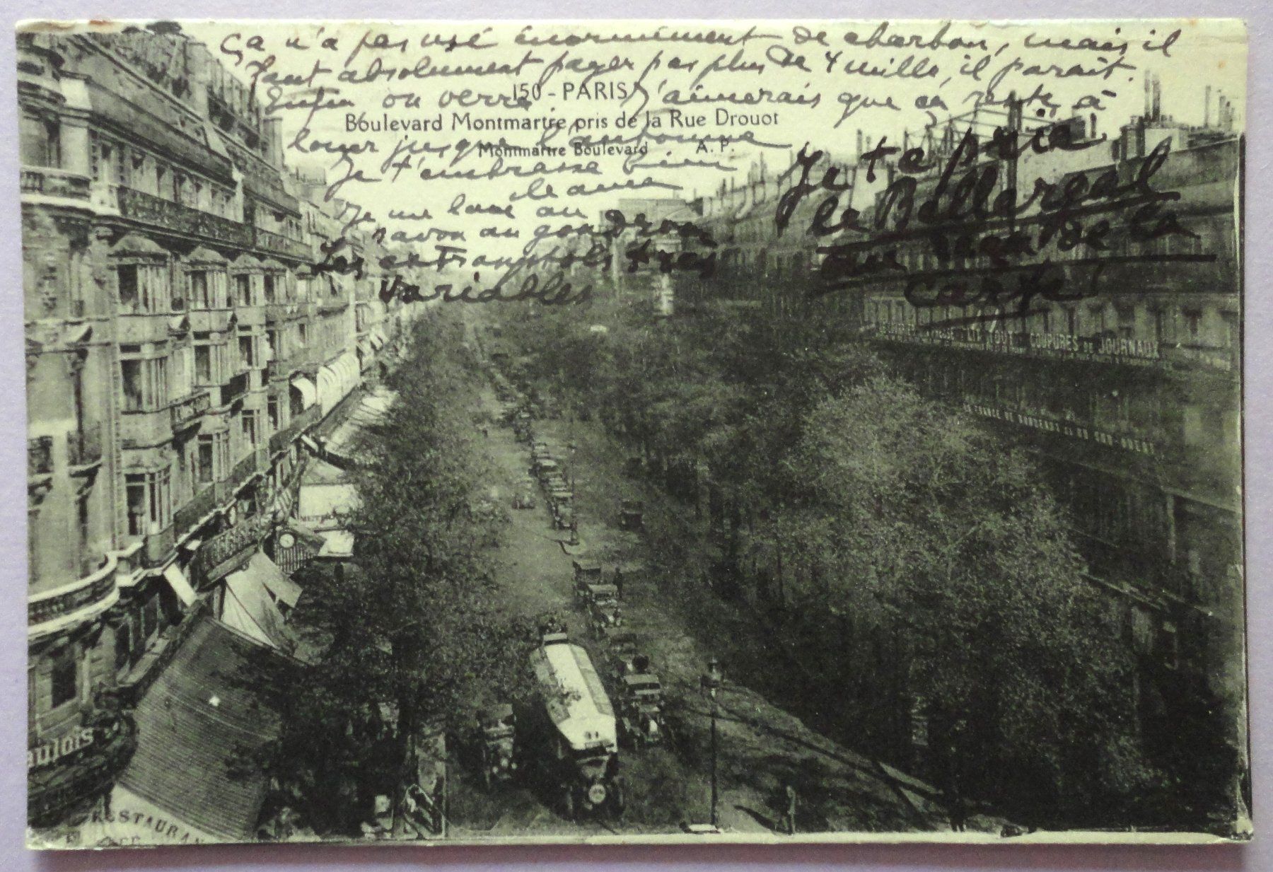 Cartoline postali: Paris - Boulevard Montmarte – Usato da Fétigny venduto da Billy2miny