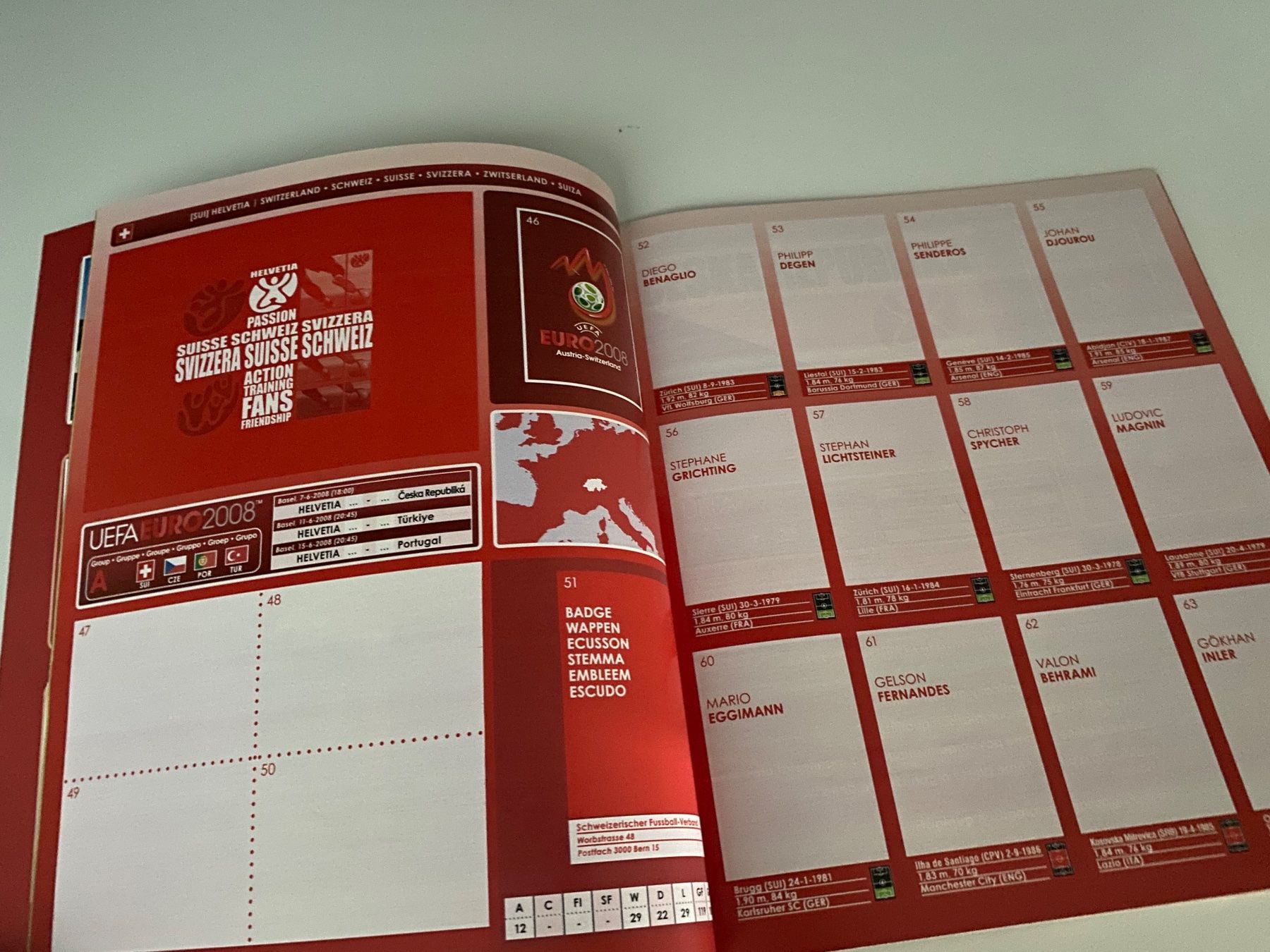 Panini Album: Panini Leeralbum EM 2008 - Sehr seltene Version – Usato da Hergiswil LU venduto da FcMalkov 2