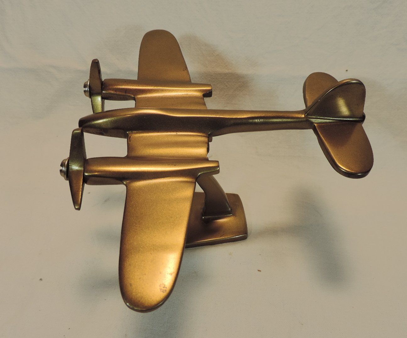 Modellbausätze & Standmodelle: Vintage Propeller Flugzeug aus Messing – Gebraucht aus Duggingen von doogbua 1