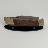 Couteau pliant manche bois – lame 10 cm pakistan