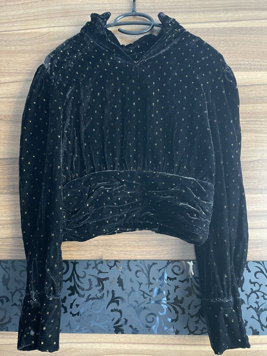 Zara Blusen: Zara Velvet Sparkly Blouse - Size S – Neu (gemäss Beschreibung) aus Zug von Fashionaddicted.- 2