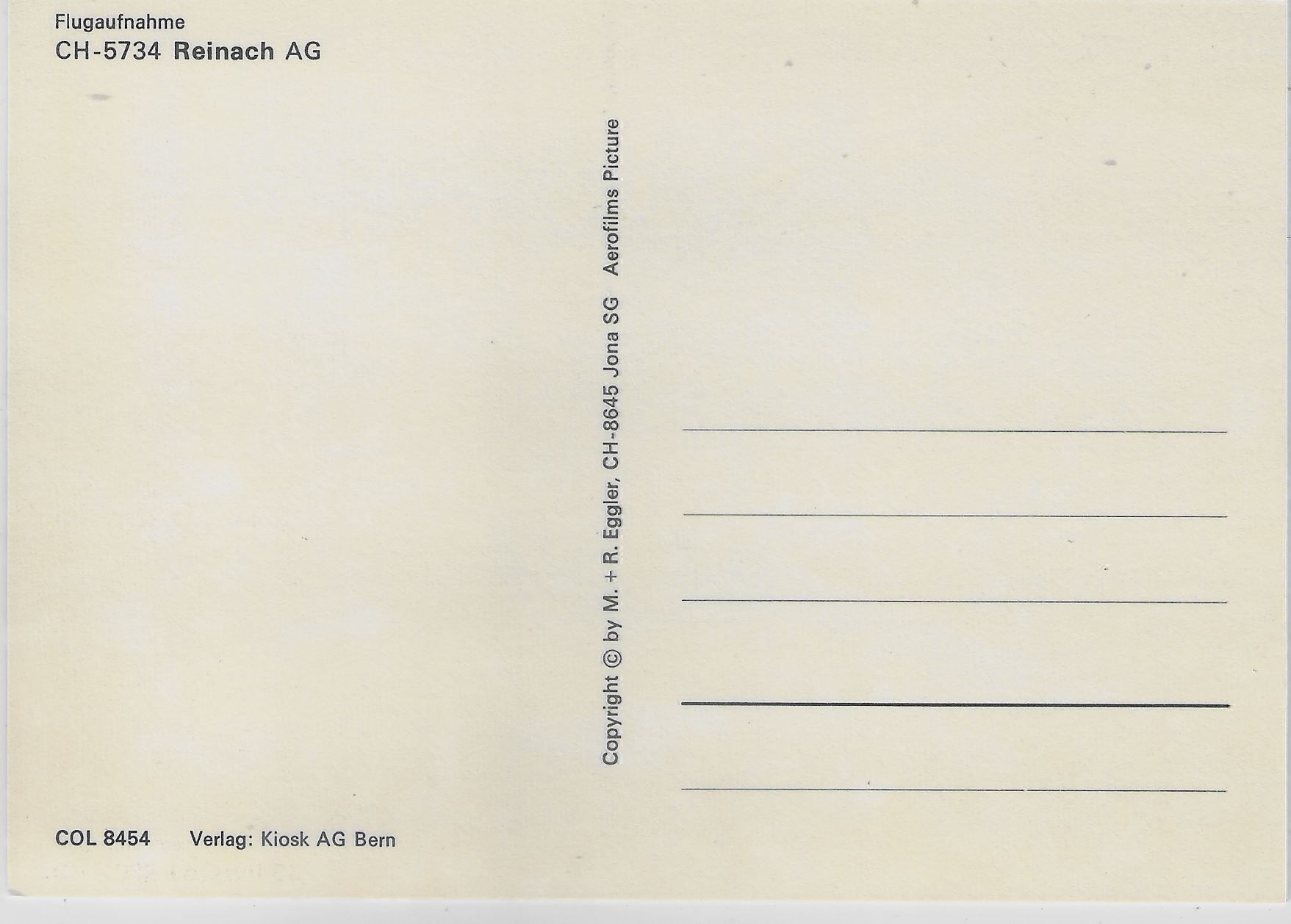 Cartoline postali: Flugaufnahme Reinach AG – Antico da Ettingen venduto da Kartenplanet 1