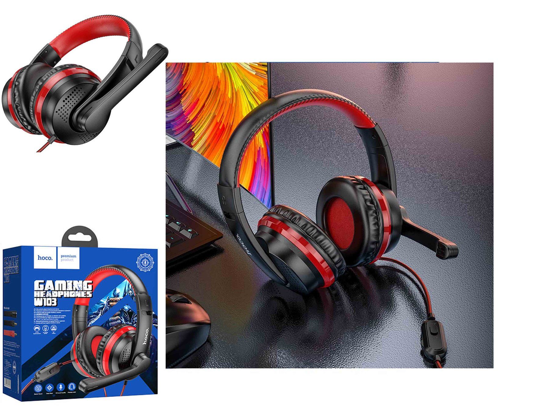Cuffie: Gaming Headphones W103 – Nuovo e nell'imballaggio originale da moosseedorf venduto da star1210 1
