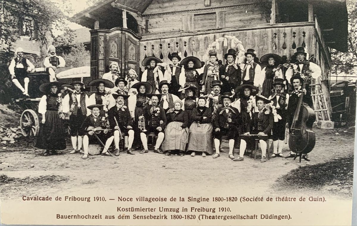 Cartoline postali: Ansichtskarte Schweiz - Düdingen, FR – Usato da Düdingen venduto da polytropon_5