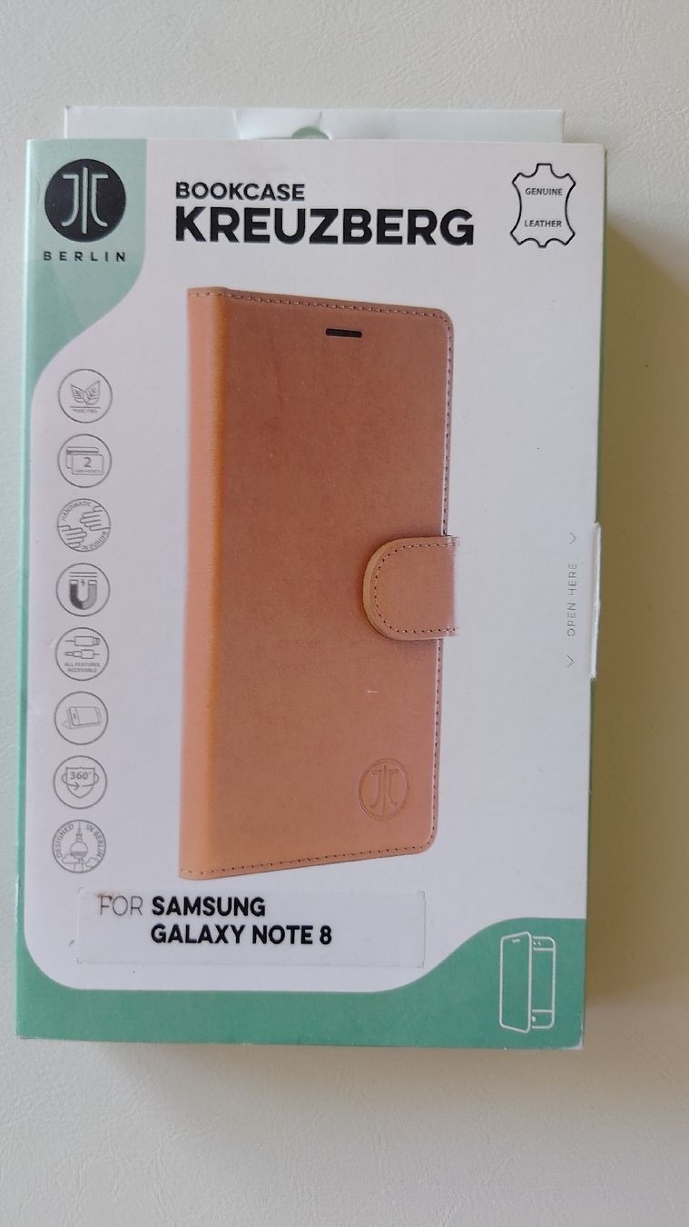 Samsung Cover & Protezioni schermo: Book Cover Echt Leder Samsung Note 8 – Nuovo e nell'imballaggio originale da Illnau venduto da Sefan