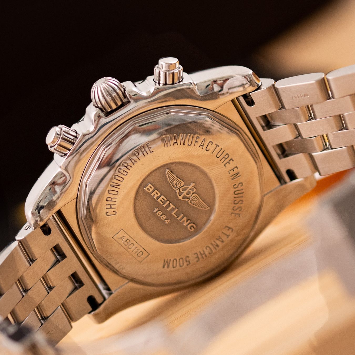 Breitling Orologi: Breitling Chronomat Black Dial/ AB0110/ 2018 / Full Set – Usato da Luzern venduto da PrimeSwissTime 7