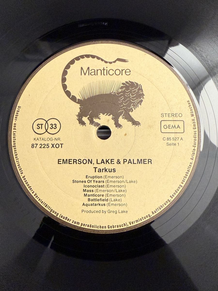 Dischi in vinile: Emerson, Lake & Palmer - Tarkus / DE 1973 – Usato da Delémont venduto da Studio_du_soleil 1