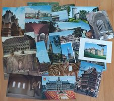 25 ungelaufene Postkarten Architektur Gebäude