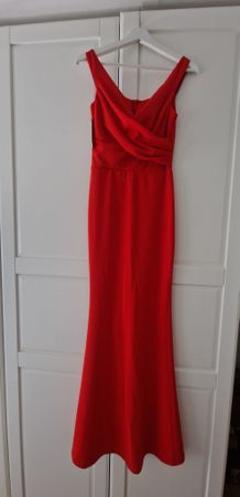 WAL G. Abendkleid Maxikleid Rot NEU & UNGETRAGEN Gr. 34 / XS