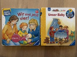 2 Kleinkindbücher: Wir sind jetzt vier! & Unser Baby