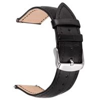 22mm Leder Uhrenarmband, schwarz, Uhrenband, pour montre