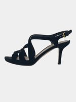 Miu Miu Suede Strap Sandale mit Absatz EU 38 Schwarz