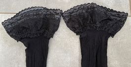 Halterlose Strümpfe Nylons mit Spitze/Straps Gr.S
