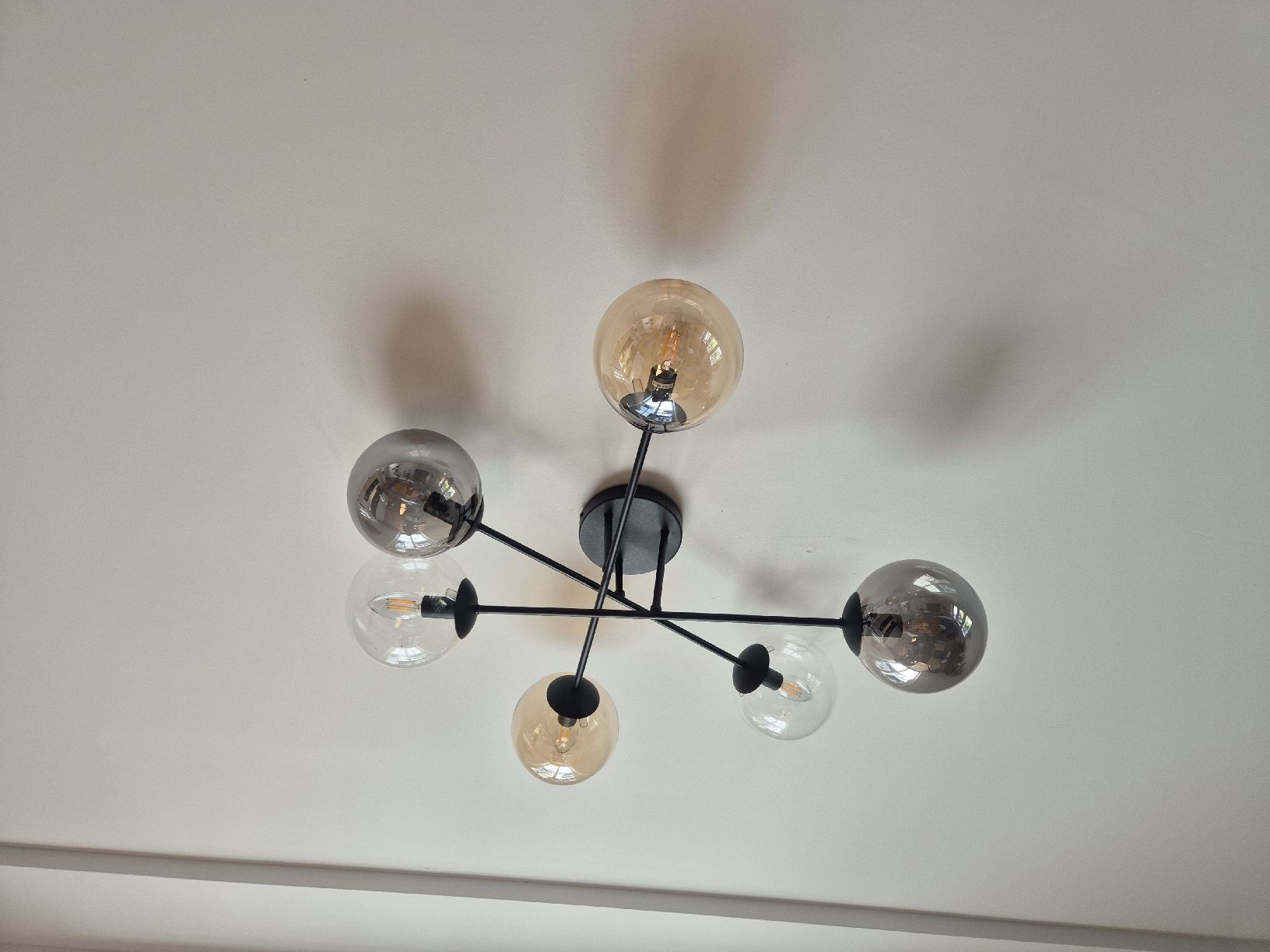 Lampadari & plafoniere: Moderne Deckenleuchte mit 6 Flammen, Glaskugeln – Nuovo (secondo la descrizione) da Lachen SZ venduto da missfranky85