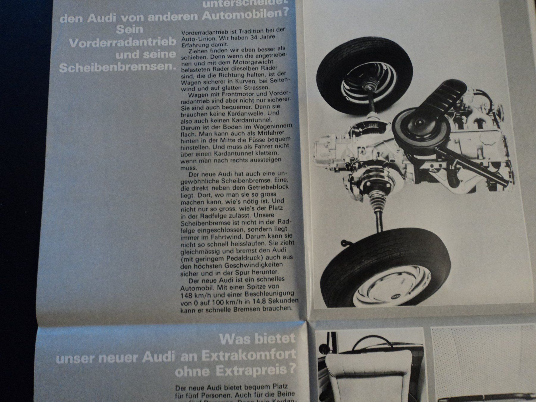 Documents: Prospekt Audi Auto Union ca. 1966 – D'occasion à Schwarzenburg par modelCARama 3