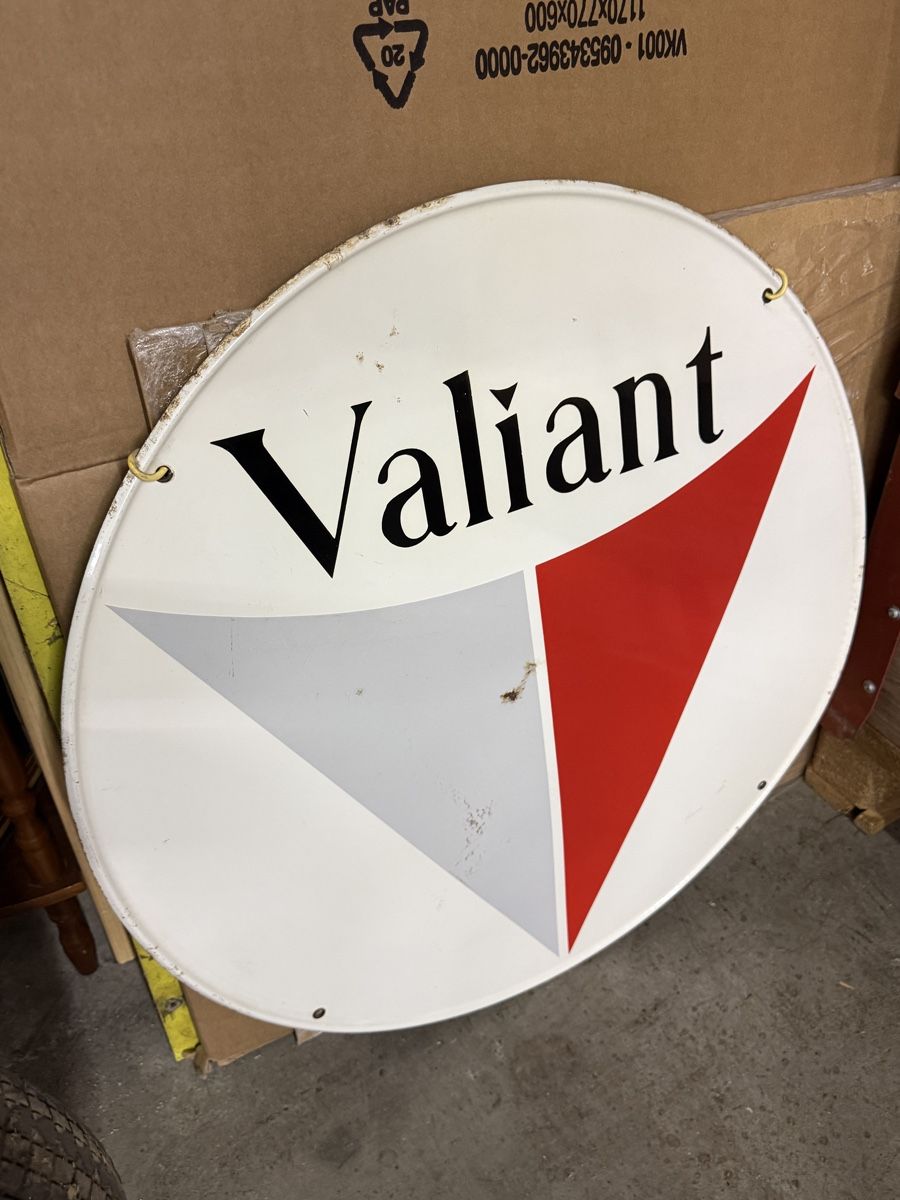Schilder: Rare plaque émaillée originale Automobiles Vailant  – Gebraucht aus Cossonay-Ville von Jeromek 3