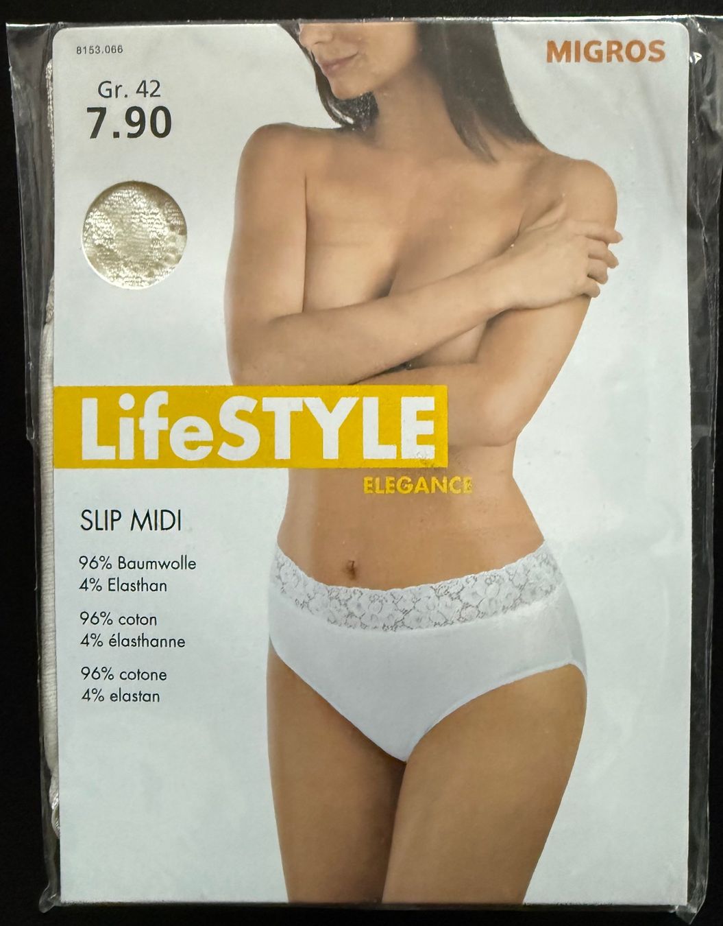 Migros Altra biancheria intima: Slip LifeStyle Elegance Midi creme, mit Spitze – Nuovo e nell'imballaggio originale da Zäziwil venduto da kreative-ideen