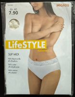 Slip LifeStyle Elegance Midi creme, mit Spitze