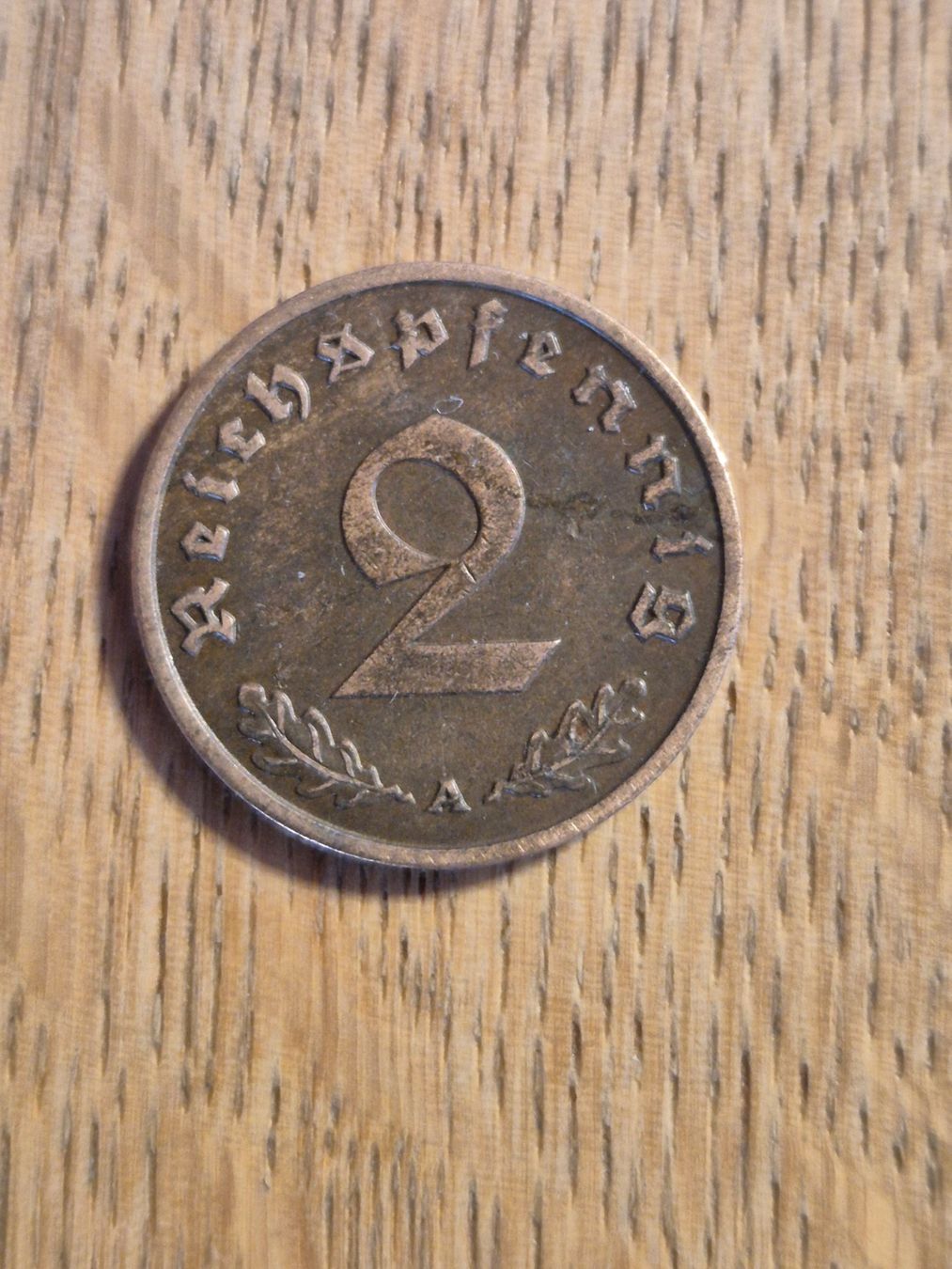 Tutti le monete: Drittes Reich - 2 Reichspfennig 1938 A – Usato da Mels venduto da Goldenfalcon 1