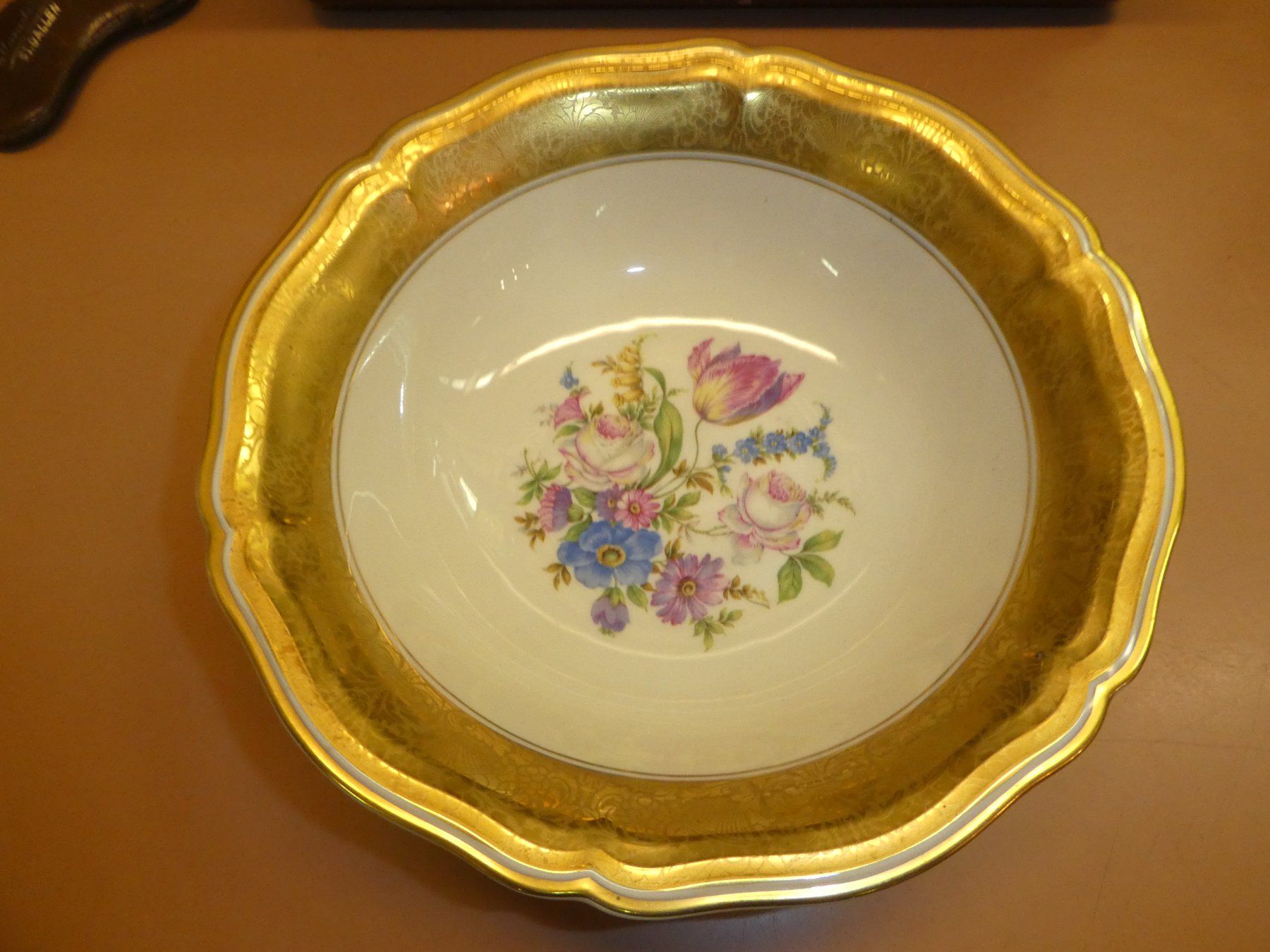 Rosenthal Ciotole: Schale Rosenthal  Blumenmuster Goldrand – Usato da Chur venduto da Diversico2010