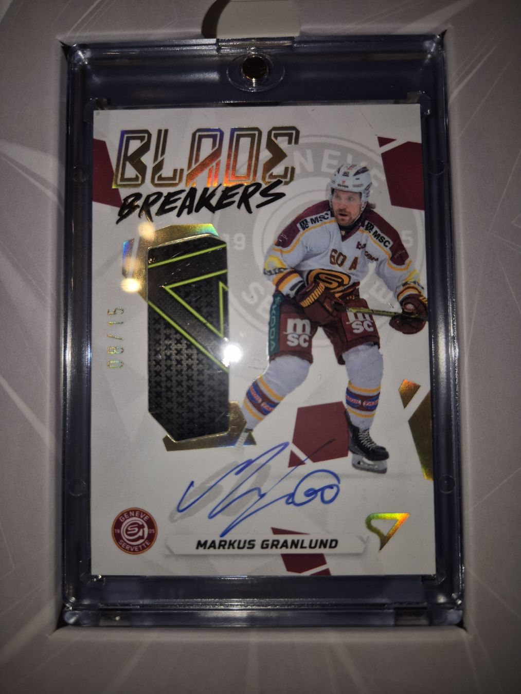 Sportzoo Cartes à collectionner: Genève-Servette HC Blade Breakers markus Granlund /15 – Neuf avec emballage d'origine à Rüderswil par der_der_alles_weiss