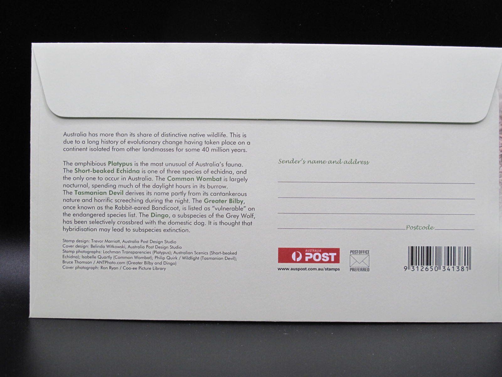Tutti i francobolli: Australia 2006 Native Wildlife FDC – Usato da Wil SG venduto da fva01 1