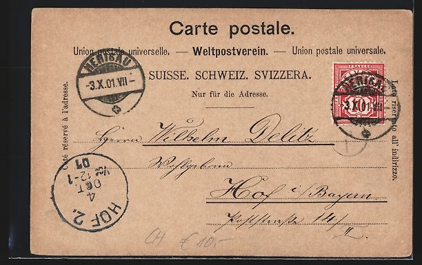 Cartoline postali: Herisau, Teilansicht mit Blick in die Be – Usato da Berlin venduto da bartko-reher 1