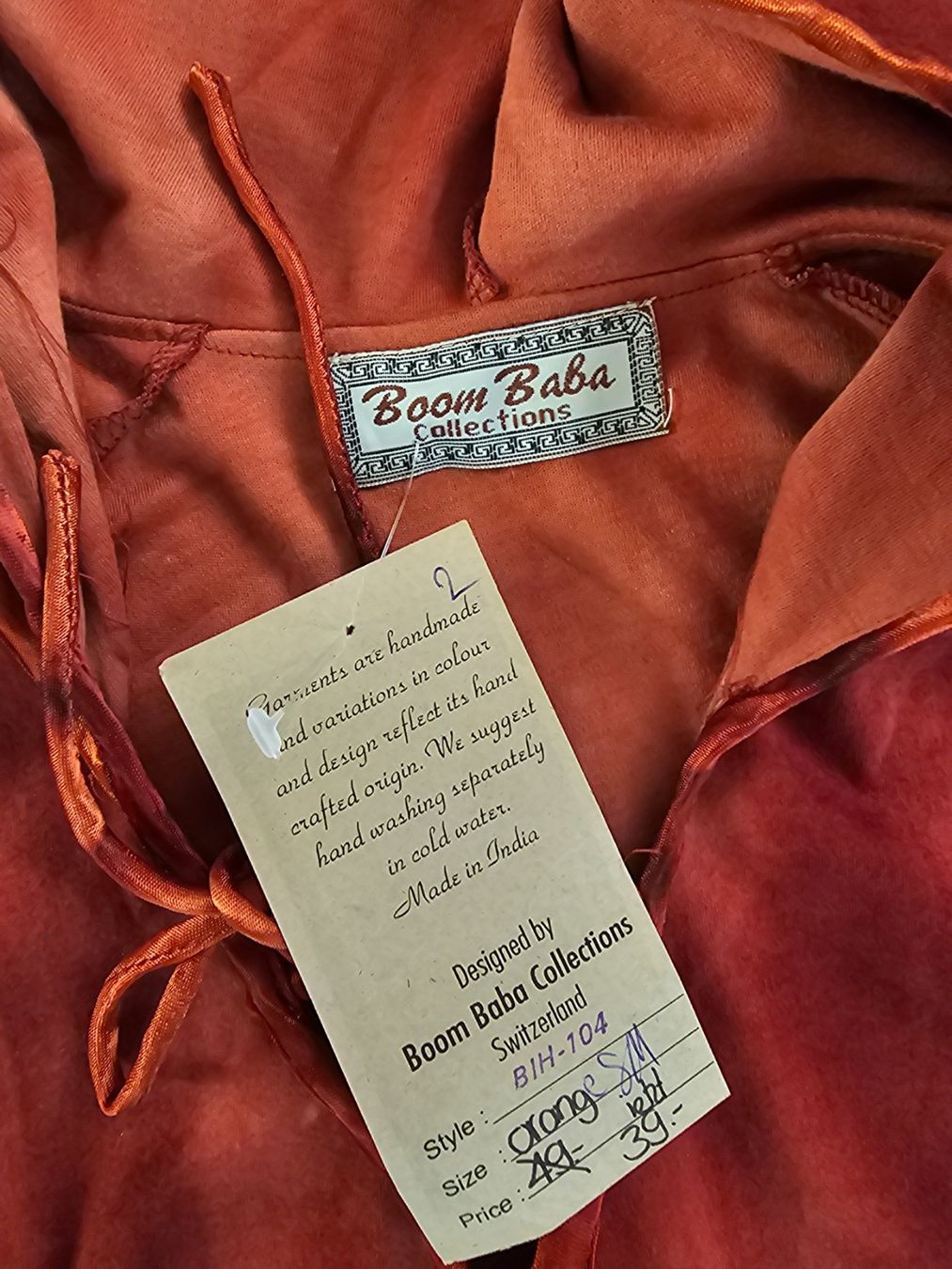 Boom Baba Maglioni & Felpe: NEU! Boom Baba Samt Pullover Hoodie Gr. S / M Hippie Boho – Nuovo e nell'imballaggio originale da Füllinsdorf venduto da Sunnebliemli7 4