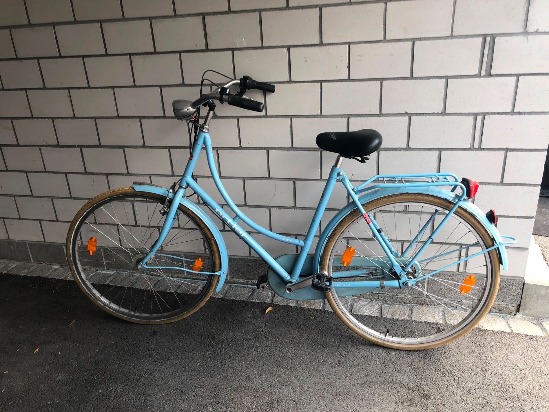 Velos: Damenfahrrad Ortler Retro helblau – Gebraucht aus Hinterforst von Blay
