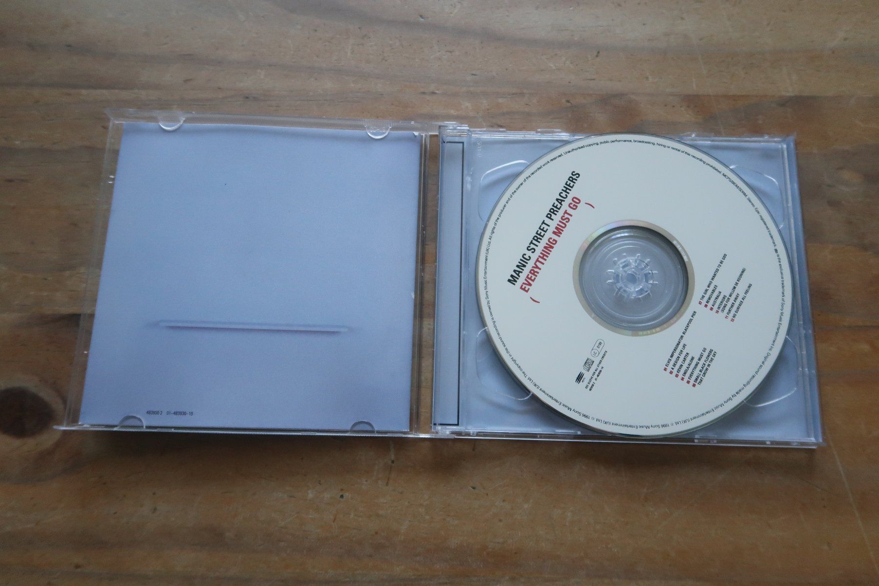 CD: MANIC STREET PREACHERS - EVERYTHING MUST GO - 2x CD – Usato da Basel venduto da Patiscat 3
