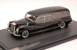 MERCEDES 300D HEARSE 1956 CARRO FUNEBRE BLACK Matrix 1:43