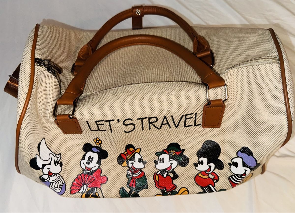 Disney Borse: Borsa da viaggio stampa Topolino e scritte con tracolla – Nuovo (secondo la descrizione) da Volketswil venduto da mau_9pxs