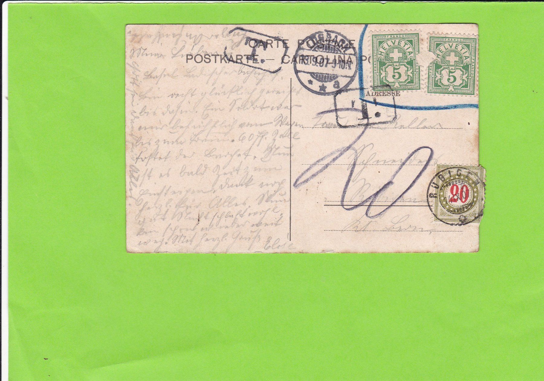 Cartoline postali: Thunersee-Raddampfer-Stockhornkette – Usato da St. Peterzell venduto da neckertal 1